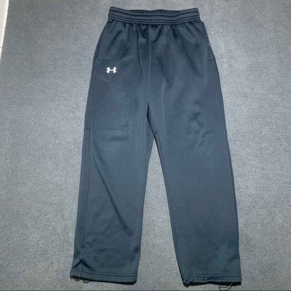 Under Armour Mens Coldgear Pants Sweat Fleece Black Joggers Track Size Large L